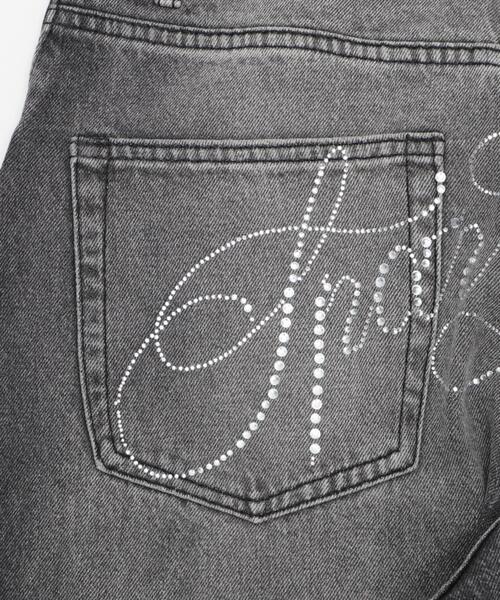 dispark（ディスパーク）の「DISPARK/【26年春夏新作】ラインストーンbackロゴデニム（デニムパンツ・レディース・ブラック/ライトインディゴブルー・SMALL/MEDIUM）」の18枚目の写真