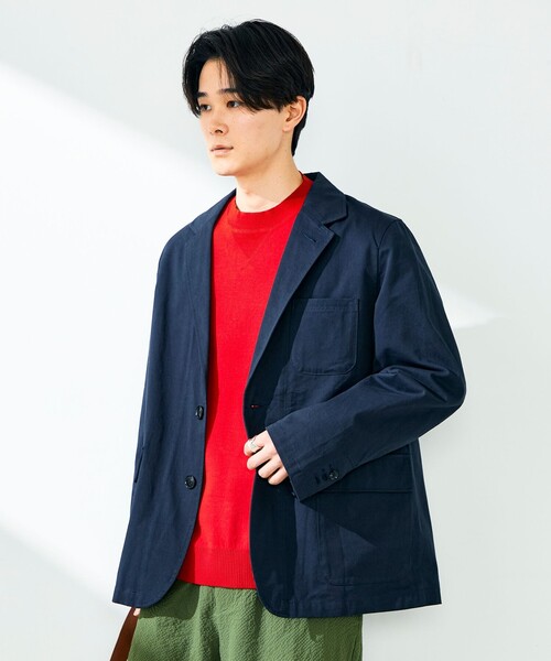 GEVACO(ゲバコ)の「【GEVACO/ゲバコ】テーラーライトジャケット(テーラードジャケット・メンズ・ホワイト系その他/ネイビー・S/M/L)」の11枚目の写真