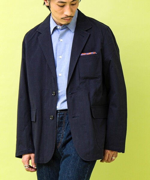 GEVACO(ゲバコ)の「【GEVACO/ゲバコ】テーラーライトジャケット(テーラードジャケット・メンズ・ホワイト系その他/ネイビー・S/M/L)」の20枚目の写真