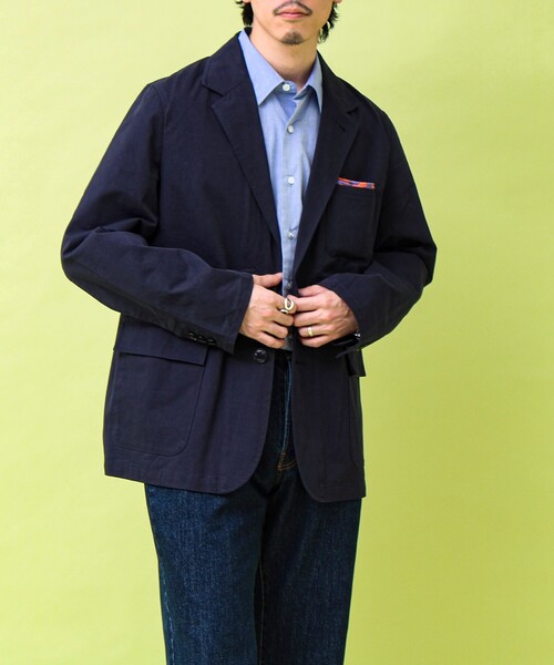 GEVACO(ゲバコ)の「【GEVACO/ゲバコ】テーラーライトジャケット(テーラードジャケット・メンズ・ホワイト系その他/ネイビー・S/M/L)」の22枚目の写真