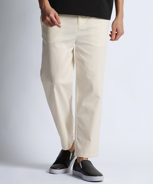 LANVIN en Bleu(ランバンオンブルー)の「超伸縮「ガムストレッチ」接触冷感 アンクルパンツ(チノパンツ・メンズ・ネイビー/ブラック/ホワイト/ライトグレー・50/48/46/52)」の2枚目の写真