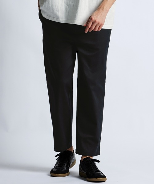 LANVIN en Bleu(ランバンオンブルー)の「超伸縮「ガムストレッチ」接触冷感 アンクルパンツ(チノパンツ・メンズ・ネイビー/ブラック/ホワイト/ライトグレー・50/48/46/52)」の3枚目の写真