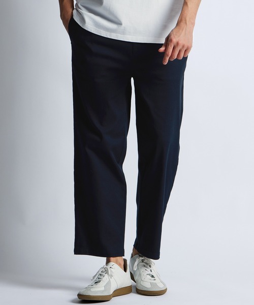 LANVIN en Bleu(ランバンオンブルー)の「超伸縮「ガムストレッチ」接触冷感 アンクルパンツ(チノパンツ・メンズ・ネイビー/ブラック/ホワイト/ライトグレー・50/48/46/52)」の11枚目の写真