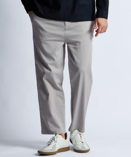 LANVIN en Bleu(ランバンオンブルー)の「超伸縮「ガムストレッチ」接触冷感 アンクルパンツ(チノパンツ・メンズ・ネイビー/ブラック/ホワイト/ライトグレー・50/48/46/52)」の9枚目の写真