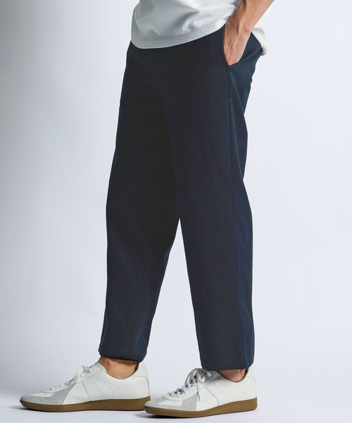 LANVIN en Bleu(ランバンオンブルー)の「超伸縮「ガムストレッチ」接触冷感 アンクルパンツ(チノパンツ・メンズ・ネイビー/ブラック/ホワイト/ライトグレー・50/48/46/52)」の13枚目の写真