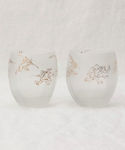 212 KITCHEN STORE(トゥワントゥキッチンストア)の「プレミアム鳥獣戯画オールドペアセット(グラス/マグカップ/タンブラー・レディース・その他・00)」の1枚目の写真