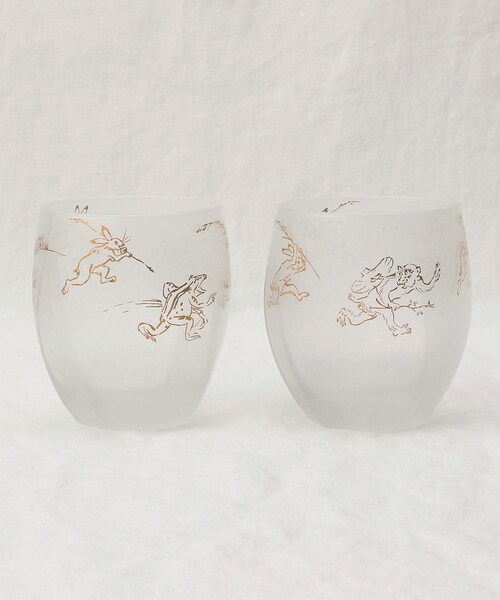 プレミアム鳥獣戯画オールドペアセット（グラス/マグカップ/タンブラー