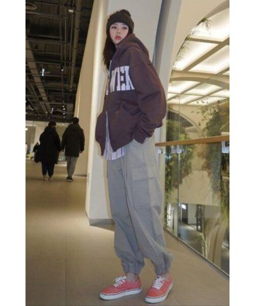 HAVISM(ヘビズム)の「FLOWER ZIP UP HOOD(BROWN)(パーカー・レディース・その他・ONE SIZE)」の7枚目の写真