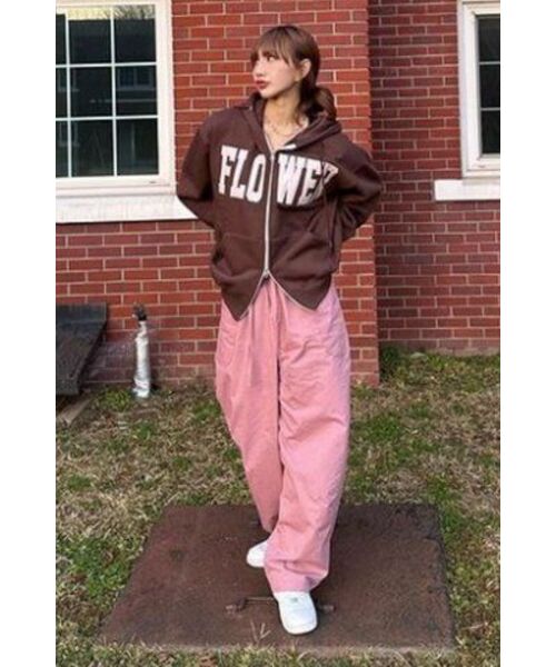 HAVISM(ヘビズム)の「FLOWER ZIP UP HOOD(BROWN)(パーカー・レディース・その他・ONE SIZE)」の12枚目の写真