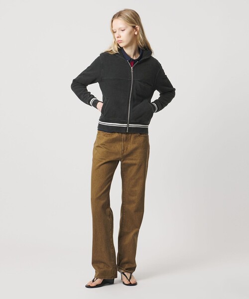 ATTISESSION（アティセッション）の「＜ATTISESSION＞ブリーチ スウェット フーディー（パーカー・レディース・グレー系/ブラック・FREE）」の2枚目の写真