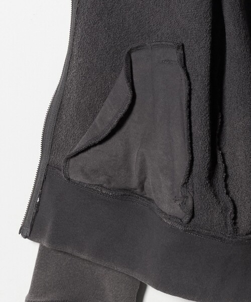 ATTISESSION（アティセッション）の「＜ATTISESSION＞ブリーチ スウェット フーディー（パーカー・レディース・グレー系/ブラック・FREE）」の15枚目の写真