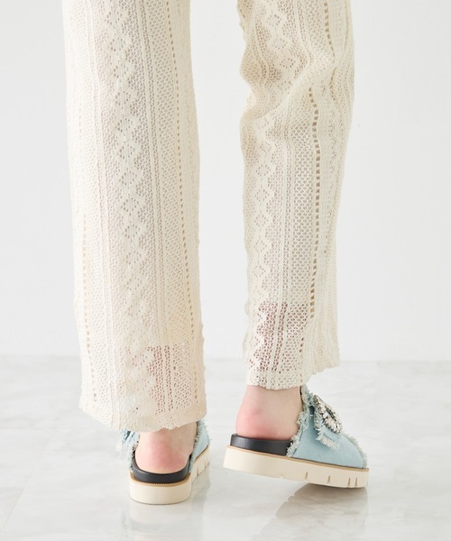 coca(ANDEX shoes product)(コカ)の「厚底 デニム ビジューバックル サンダル(サンダル・レディース・ブルー/ブラック・MEDIUM/LARGE/SMALL)」の13枚目の写真