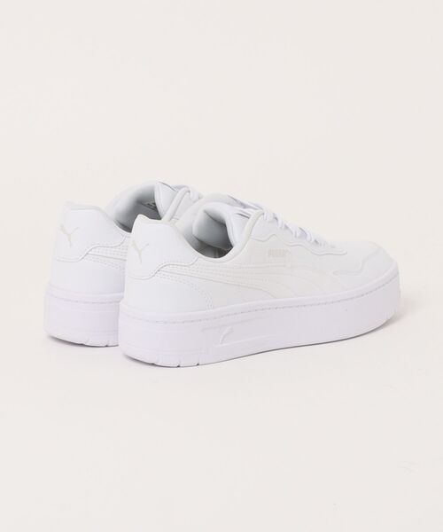 PUMA（プーマ）の「PUMA プーマ COURT LALLY SKYE レディース厚底スニーカー(コートラリースカイ) 400368（スニーカー・レディース・ホワイト・25.0cm/24.5cm/24.0cm/23.5cm/23.0cm/22.5cm）」の2枚目の写真