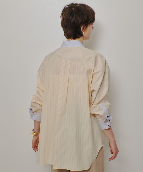 allureville（アルアバイル）の「【WEB・一部店舗別注】クレイジーストライプシャツ（シャツ/ブラウス・レディース・イエロー・2）」の5枚目の写真
