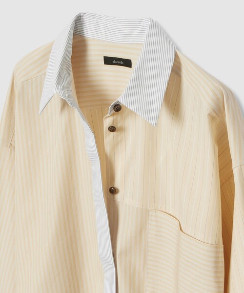 allureville（アルアバイル）の「【WEB・一部店舗別注】クレイジーストライプシャツ（シャツ/ブラウス・レディース・イエロー・2）」の9枚目の写真