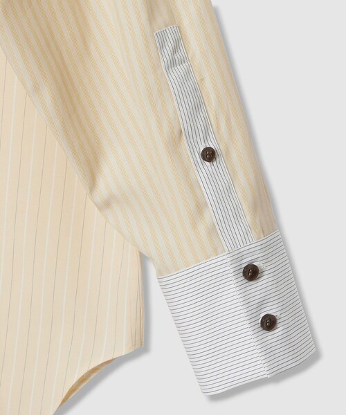 allureville（アルアバイル）の「【WEB・一部店舗別注】クレイジーストライプシャツ（シャツ/ブラウス・レディース・イエロー・2）」の11枚目の写真