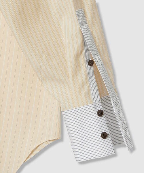 allureville（アルアバイル）の「【WEB・一部店舗別注】クレイジーストライプシャツ（シャツ/ブラウス・レディース・イエロー・2）」の12枚目の写真
