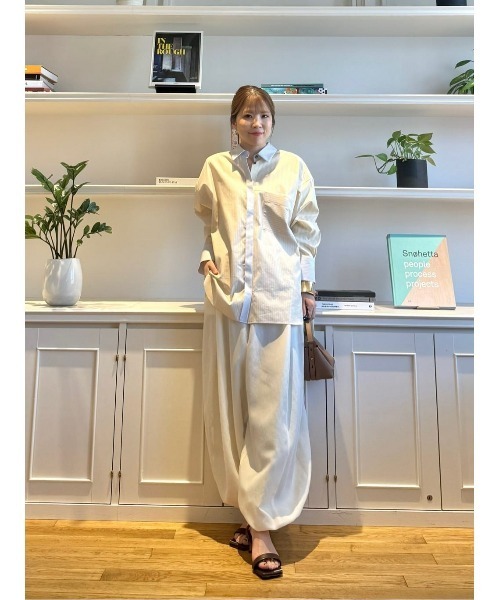 allureville（アルアバイル）の「【WEB・一部店舗別注】クレイジーストライプシャツ（シャツ/ブラウス・レディース・イエロー・2）」の15枚目の写真