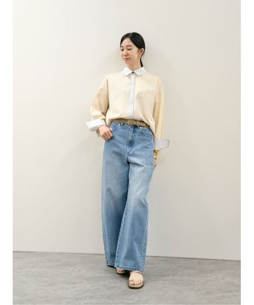 allureville（アルアバイル）の「【WEB・一部店舗別注】クレイジーストライプシャツ（シャツ/ブラウス・レディース・イエロー・2）」の17枚目の写真