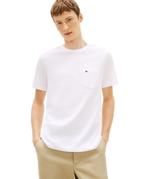 TOMMY HILFIGER(トミーヒルフィガー)の「ソリッドポケットTシャツ(Tシャツ/カットソー・メンズ・ホワイト/ネイビー・X-LARGE/LARGE/MEDIUM/SMALL)」の2枚目の写真