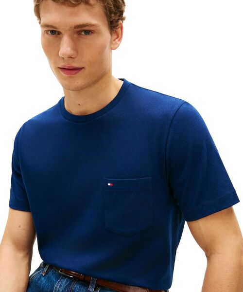TOMMY HILFIGER(トミーヒルフィガー)の「ソリッドポケットTシャツ(Tシャツ/カットソー・メンズ・ホワイト/ネイビー・X-LARGE/LARGE/MEDIUM/SMALL)」の8枚目の写真