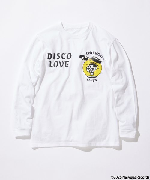JOURNAL STANDARD（ジャーナルスタンダード）の「Nervous Records / ナーヴァス・レコーズ × A-1 CLOTHING  ロンT（Tシャツ/カットソー・メンズ・ブラック/ホワイト/ボルドー・MEDIUM/LARGE/X-LARGE）」の2枚目の写真