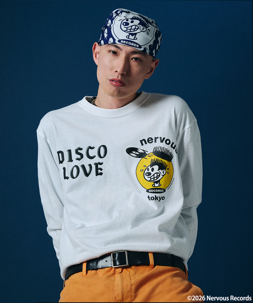JOURNAL STANDARD（ジャーナルスタンダード）の「Nervous Records / ナーヴァス・レコーズ × A-1 CLOTHING  ロンT（Tシャツ/カットソー・メンズ・ブラック/ホワイト/ボルドー・MEDIUM/LARGE/X-LARGE）」の7枚目の写真