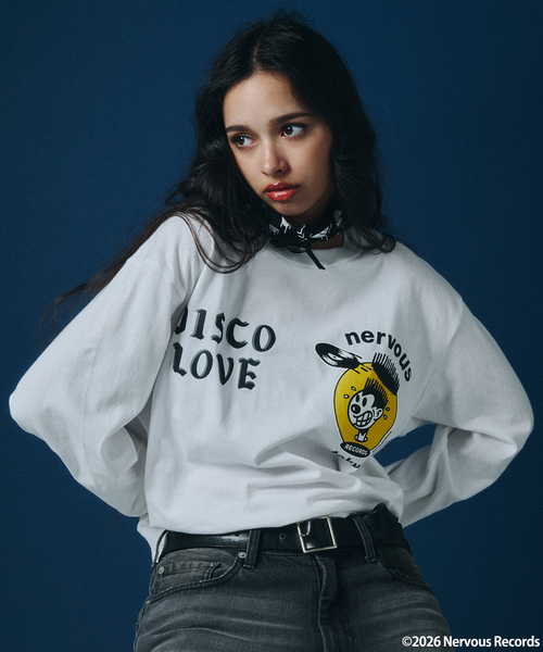 JOURNAL STANDARD（ジャーナルスタンダード）の「Nervous Records / ナーヴァス・レコーズ × A-1 CLOTHING  ロンT（Tシャツ/カットソー・メンズ・ブラック/ホワイト/ボルドー・MEDIUM/LARGE/X-LARGE）」の8枚目の写真