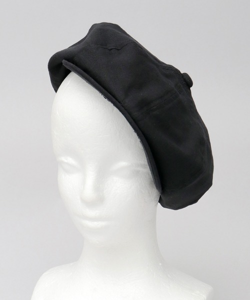 Basiquenti（ベーシックエンティ）の「綿麻混 ビッグシルエット キャスケット（キャスケット・メンズ・カーキ/ブラック/ブラウン・FREE）」の4枚目の写真