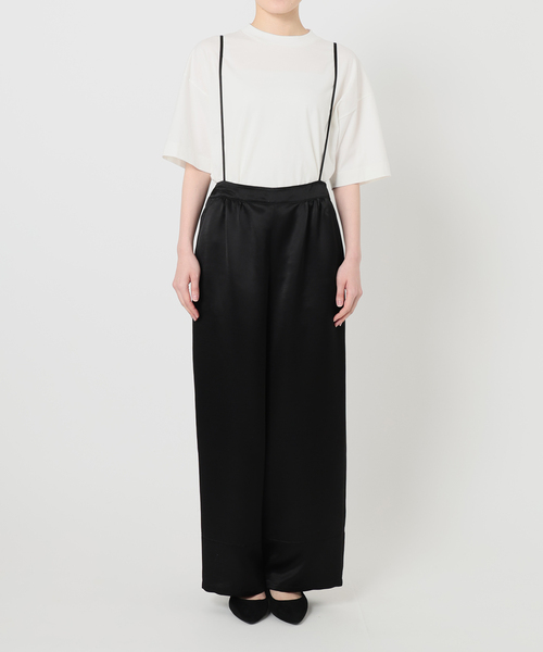 VERMEIL par iena（ヴェルメイユパーイエナ）の「サテンサスペンダーパンツ（その他パンツ・レディース・ブラック/アイボリー・38/36/40）」の20枚目の写真