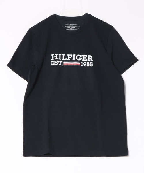 TOMMY HILFIGER(トミーヒルフィガー)の「TOMMMY HILFIGER Tシャツ(Tシャツ/カットソー・メンズ・ネイビー/ホワイト・MEDIUM/X-LARGE/SMALL/LARGE)」の2枚目の写真