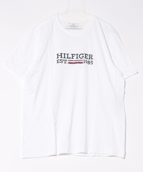 TOMMY HILFIGER(トミーヒルフィガー)の「TOMMMY HILFIGER Tシャツ(Tシャツ/カットソー・メンズ・ネイビー/ホワイト・MEDIUM/X-LARGE/SMALL/LARGE)」の1枚目の写真