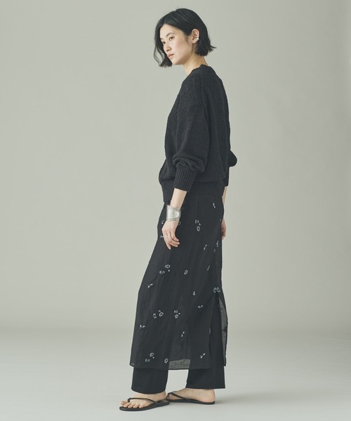 Curensology（カレンソロジー）の「Curensology(カレンソロジー)/フラワービーズスカート（スカート・レディース・オフホワイト/ブラック・FREE）」の16枚目の写真