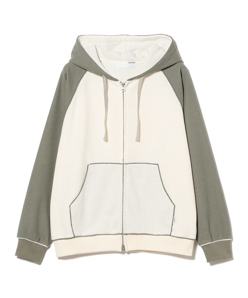 Diaspora Skateboards（ディアスポラスケートボーズ）の「Diaspora skateboards / Full Zip Hooded Dry Waffle（パーカー・メンズ・ナチュラル・M）」の2枚目の写真
