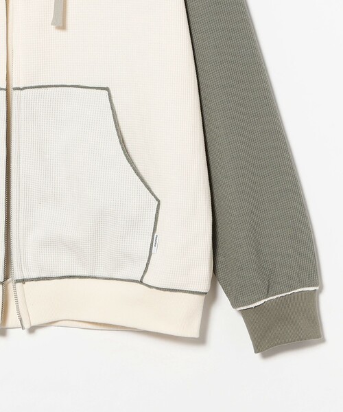 Diaspora Skateboards（ディアスポラスケートボーズ）の「Diaspora skateboards / Full Zip Hooded Dry Waffle（パーカー・メンズ・ナチュラル・M）」の4枚目の写真
