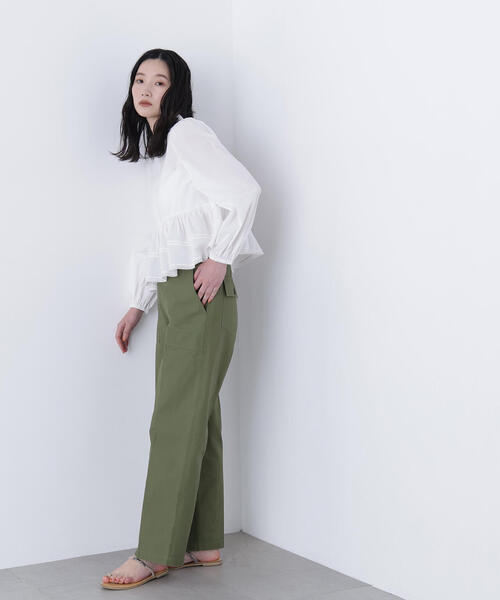 N.(N. Natural Beauty Basic)(エヌエヌナチュラルビューティーベーシック)の「コットンレースブラウス(シャツ/ブラウス・レディース・オフホワイト/ピンク/ブラック・フリ-)」の17枚目の写真