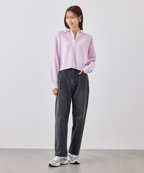 ROPE' PICNIC(ロペピクニック)の「スポンジシアーポロカーディガン/イージーケア(カーディガン/ボレロ・レディース・ミント/ラベンダー/ライトグレー・FREE)」の20枚目の写真