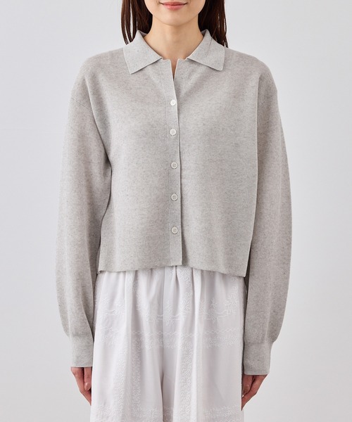 ROPE' PICNIC(ロペピクニック)の「スポンジシアーポロカーディガン/イージーケア(カーディガン/ボレロ・レディース・ミント/ラベンダー/ライトグレー・FREE)」の17枚目の写真