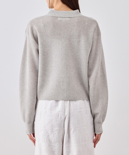 ROPE' PICNIC(ロペピクニック)の「スポンジシアーポロカーディガン/イージーケア(カーディガン/ボレロ・レディース・ミント/ラベンダー/ライトグレー・FREE)」の16枚目の写真