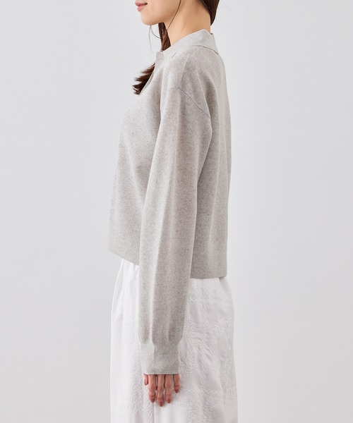 ROPE' PICNIC(ロペピクニック)の「スポンジシアーポロカーディガン/イージーケア(カーディガン/ボレロ・レディース・ミント/ラベンダー/ライトグレー・FREE)」の15枚目の写真