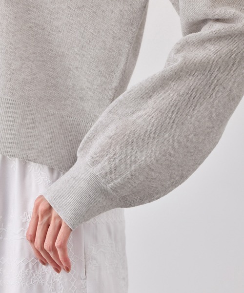 ROPE' PICNIC(ロペピクニック)の「スポンジシアーポロカーディガン/イージーケア(カーディガン/ボレロ・レディース・ミント/ラベンダー/ライトグレー・FREE)」の11枚目の写真