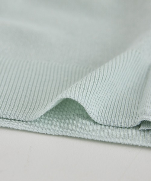ROPE' PICNIC(ロペピクニック)の「スポンジシアーポロカーディガン/イージーケア(カーディガン/ボレロ・レディース・ミント/ラベンダー/ライトグレー・FREE)」の7枚目の写真