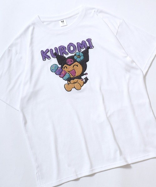 セール】sanrio（サンリオ）日焼けキャラクター サガラ刺繍 ビッグT