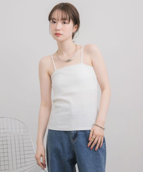RETRO GIRL(レトロガール)の「カップ付キャミソール(キャミソール・レディース・ブラック/オフホワイト/ブラック系その他3/ピンク・FREE)」の5枚目の写真