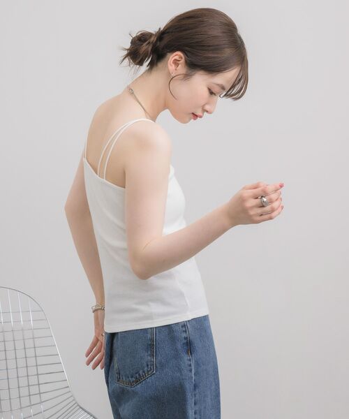 RETRO GIRL(レトロガール)の「カップ付キャミソール(キャミソール・レディース・ブラック/オフホワイト/ブラック系その他3/ピンク・FREE)」の6枚目の写真