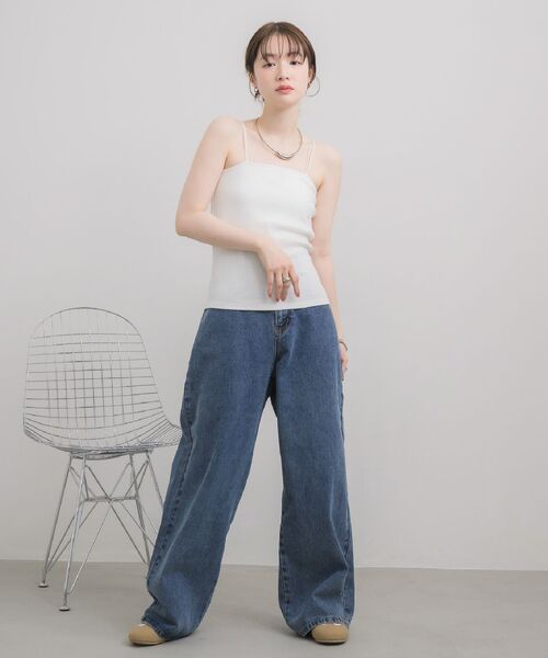 RETRO GIRL(レトロガール)の「カップ付キャミソール(キャミソール・レディース・ブラック/オフホワイト/ブラック系その他3/ピンク・FREE)」の9枚目の写真