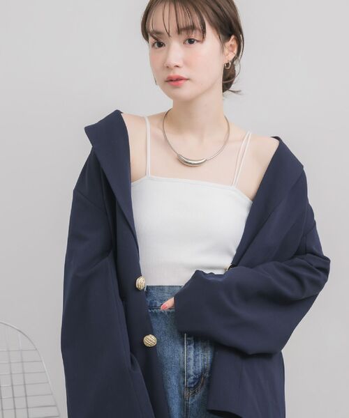 RETRO GIRL(レトロガール)の「カップ付キャミソール(キャミソール・レディース・ブラック/オフホワイト/ブラック系その他3/ピンク・FREE)」の10枚目の写真