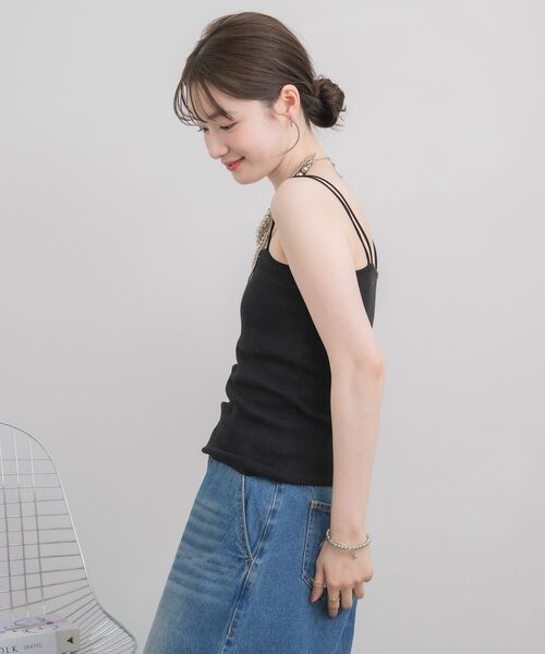 RETRO GIRL(レトロガール)の「カップ付キャミソール(キャミソール・レディース・ブラック/オフホワイト/ブラック系その他3/ピンク・FREE)」の16枚目の写真