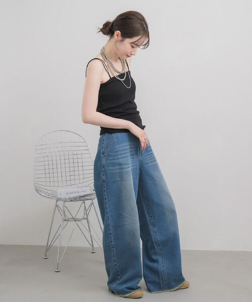 RETRO GIRL(レトロガール)の「カップ付キャミソール(キャミソール・レディース・ブラック/オフホワイト/ブラック系その他3/ピンク・FREE)」の18枚目の写真