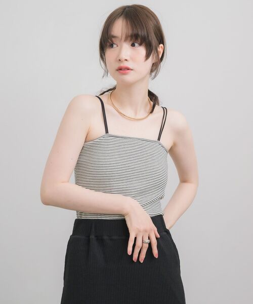 RETRO GIRL(レトロガール)の「カップ付キャミソール(キャミソール・レディース・ブラック/オフホワイト/ブラック系その他3/ピンク・FREE)」の21枚目の写真